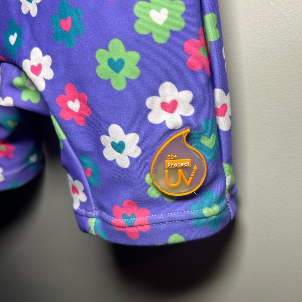 5 For $30 Floral Kids Rashguard in Pink and Blue - Picture 5 of 10